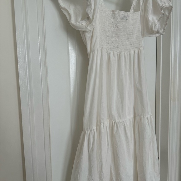 Wray puffed sleeve white dress - Picture 6 of 6